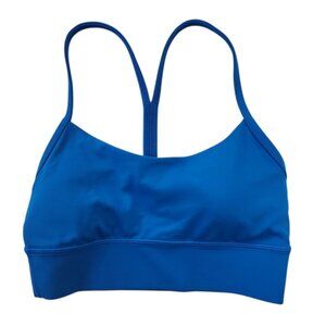 Lululemon Blue Flow Y Sports Bra with Racerback Design Size XS